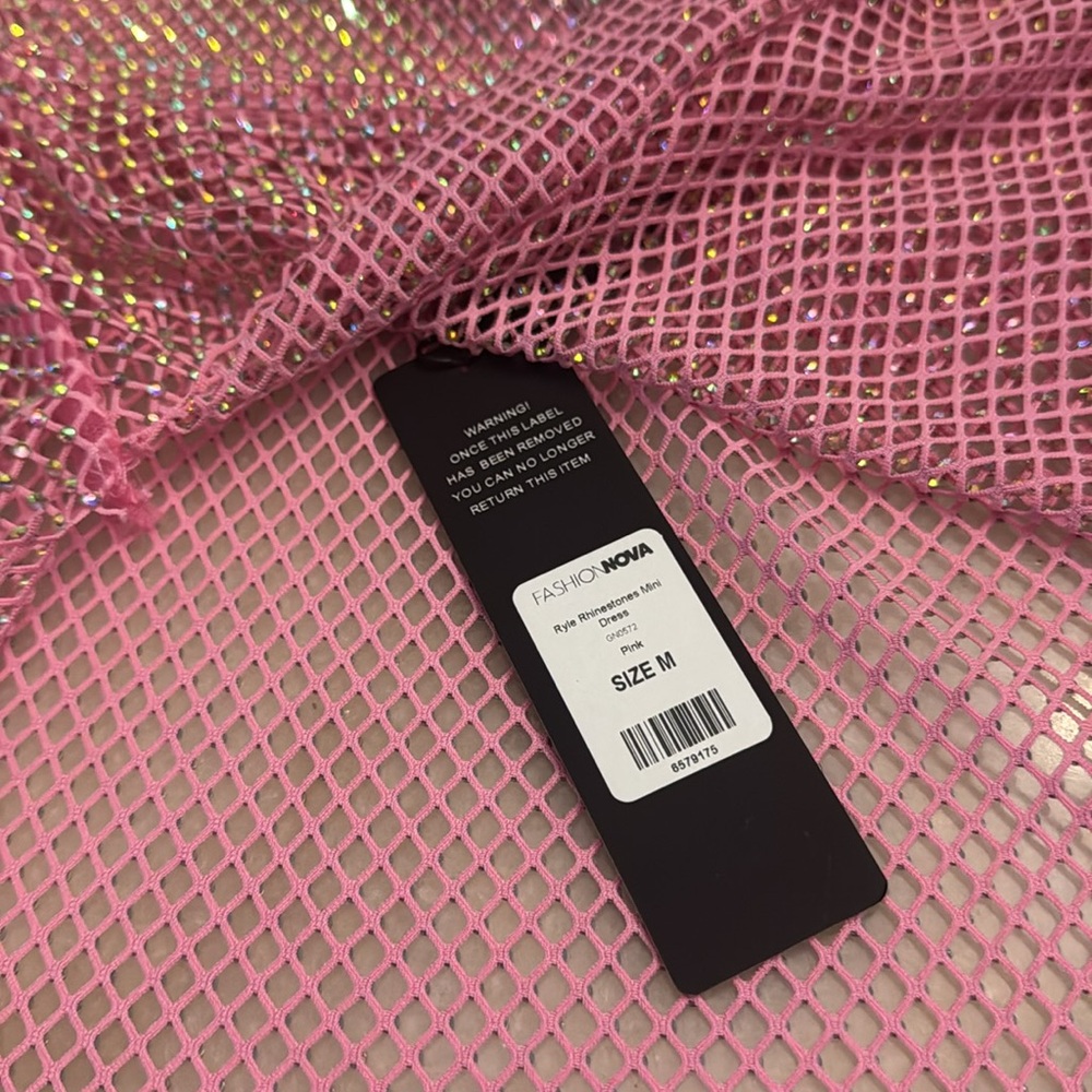 Fashion nova rhinestone dress med nwt - Picture 9 of 13